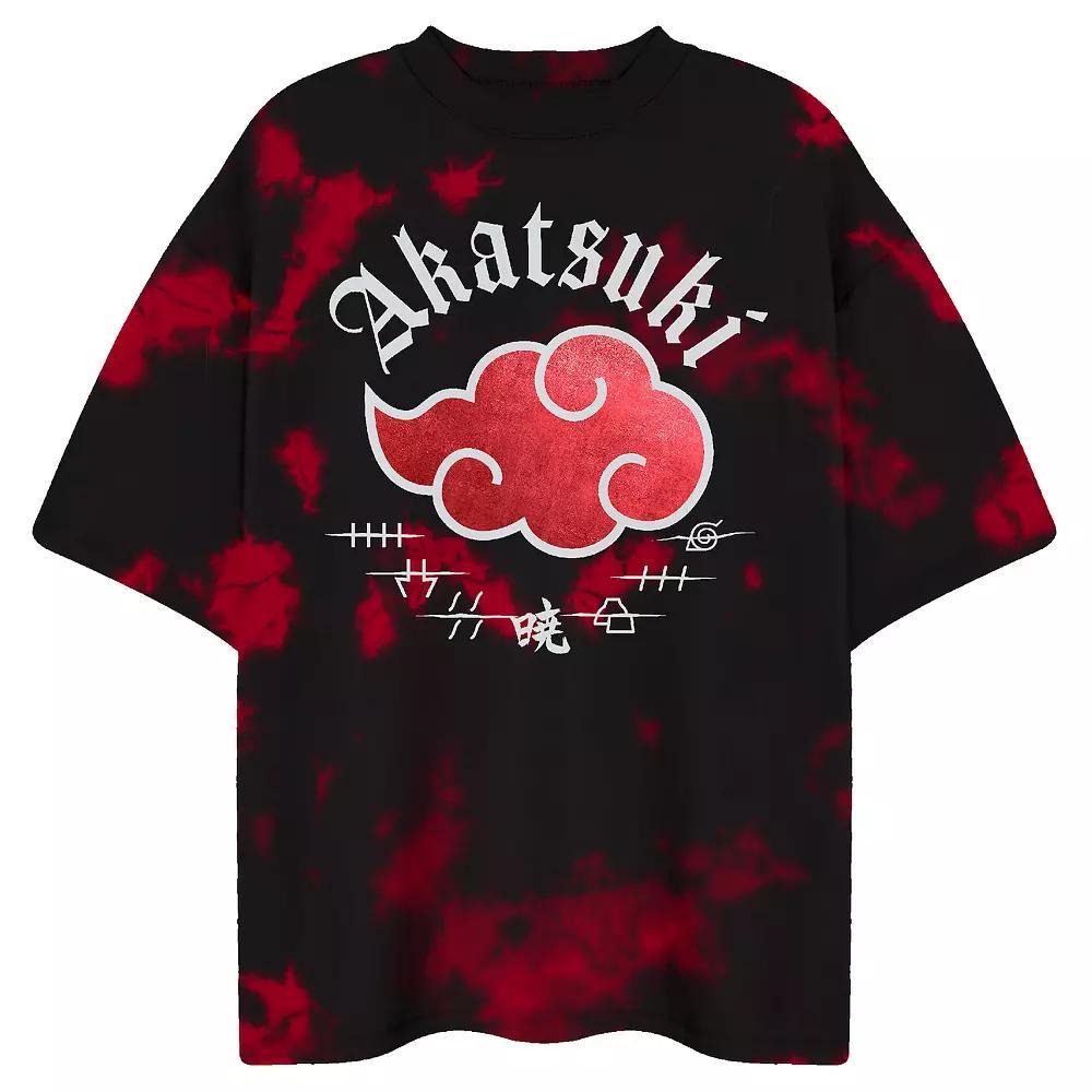 Men's Naruto Akatsuki Cloud Crewneck Graphic Tee, Size: Medium, Black Product Image