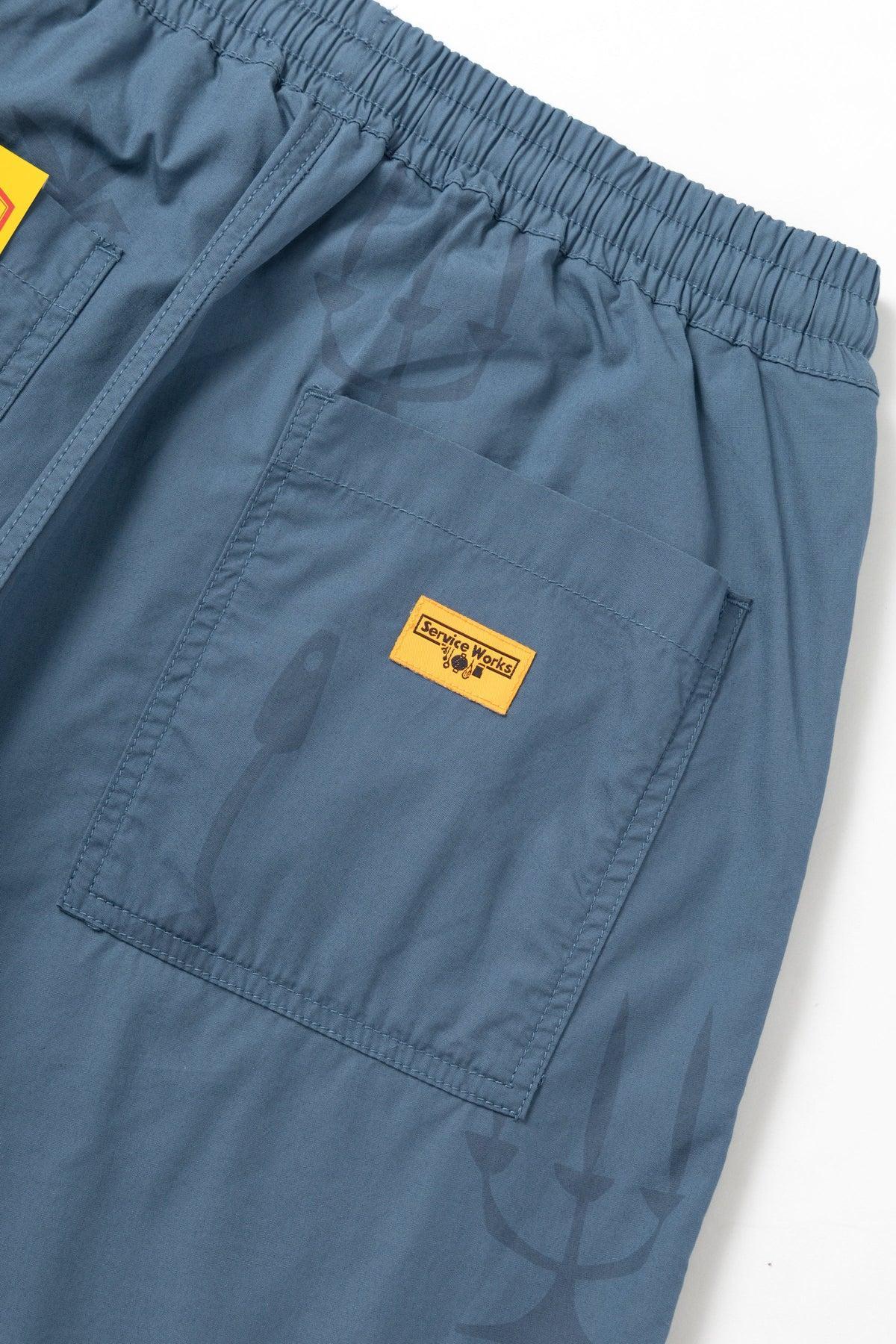 Nourish Printed Chef Shorts - Slate Product Image