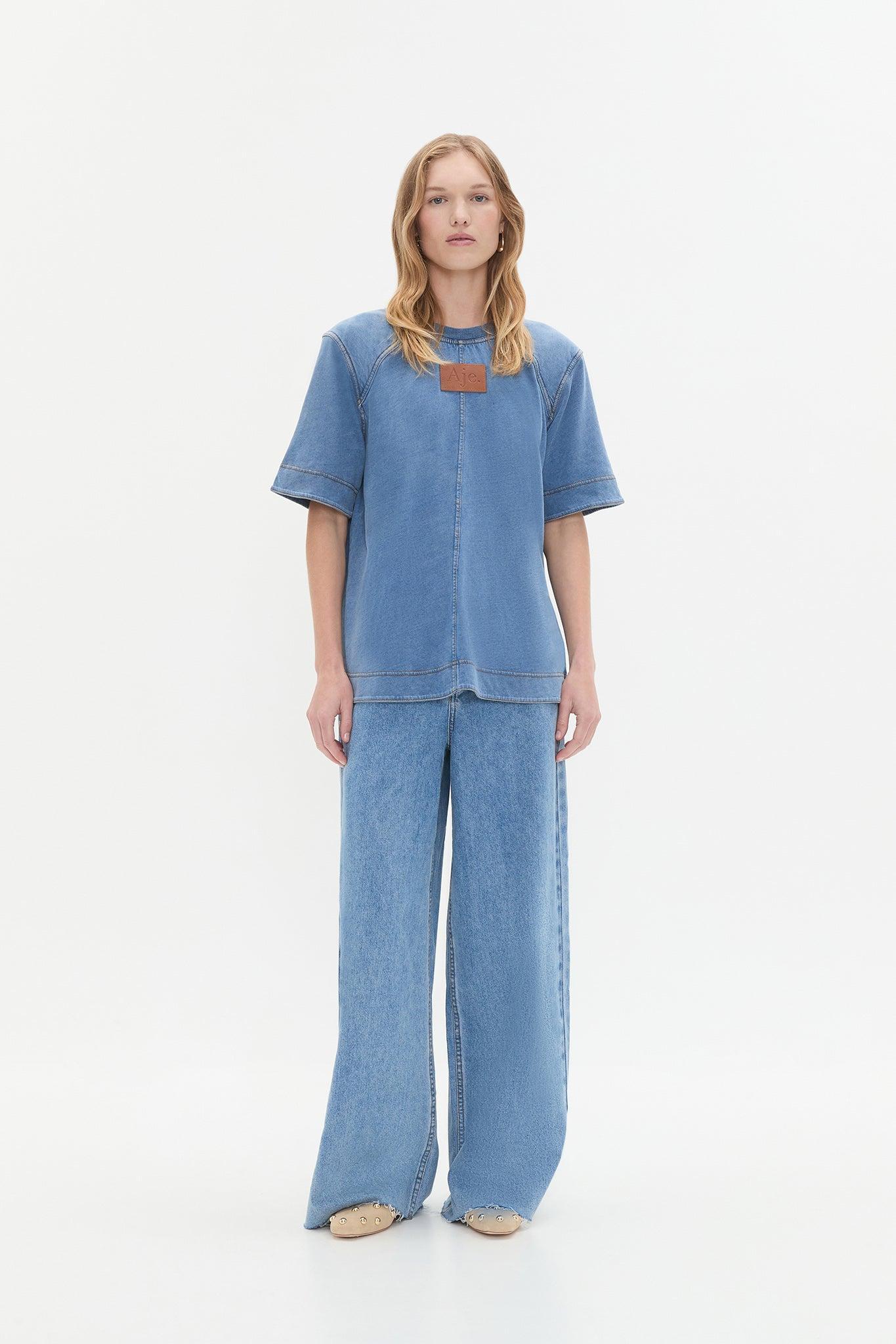 Remi Denim Wash Tee Product Image