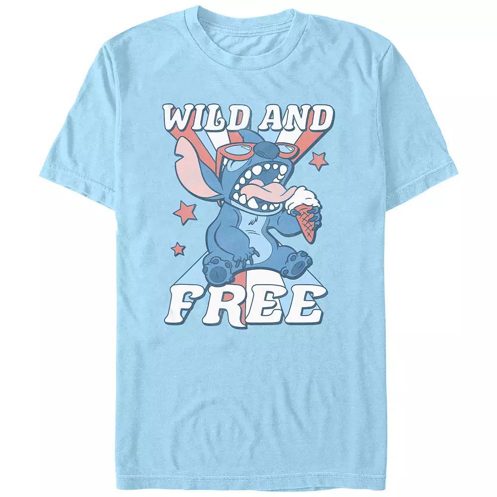 Disney's Lilo & Stitch Men's Wild And Free Graphic Tee,  Product Image