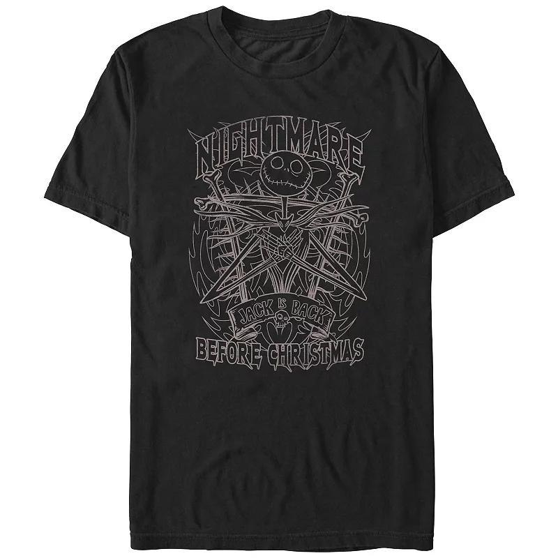 Disney's The Nightmare Before Christmas Jack Is Back Men's Graphic Tee, Size: Large Tall, Black Product Image