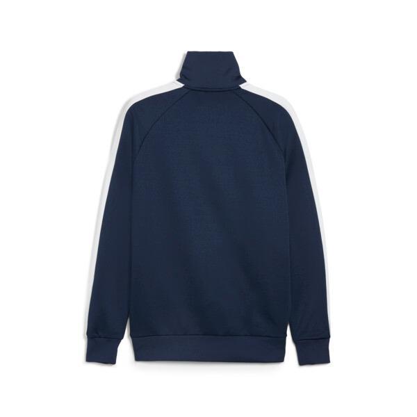 PUMA T7 ICONIC Mens Track Jacket in Dark Blue Product Image