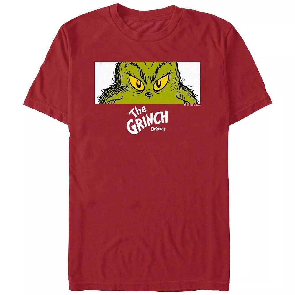Men's Dr. Seuss Grinch Naughty Eyes Graphic Tee,  Product Image