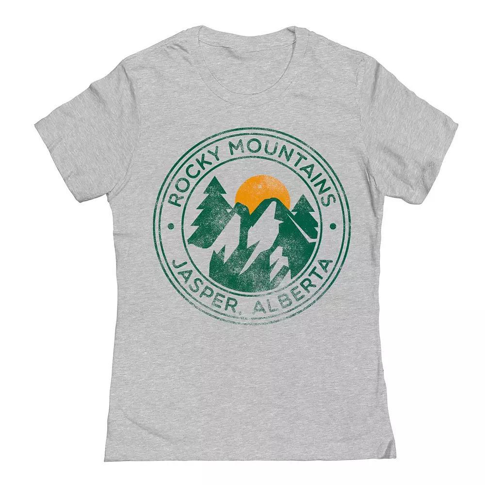 Junior's Jasper Alberta Womens Graphic Tee, Girl's, Size: Small, Sport Gray Product Image