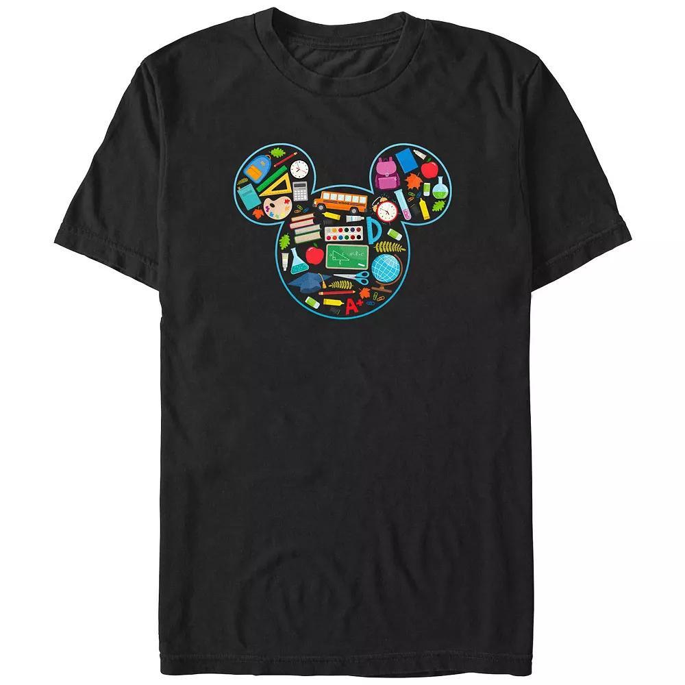 Disney's Mickey Mouse School Supply Icons Big & Tall Graphic Tee, Men's,  Product Image