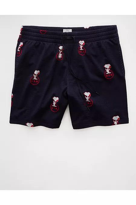AE Sofa Surfin' 6" Snoopy Graphic Mesh Lounge Short Men's Product Image