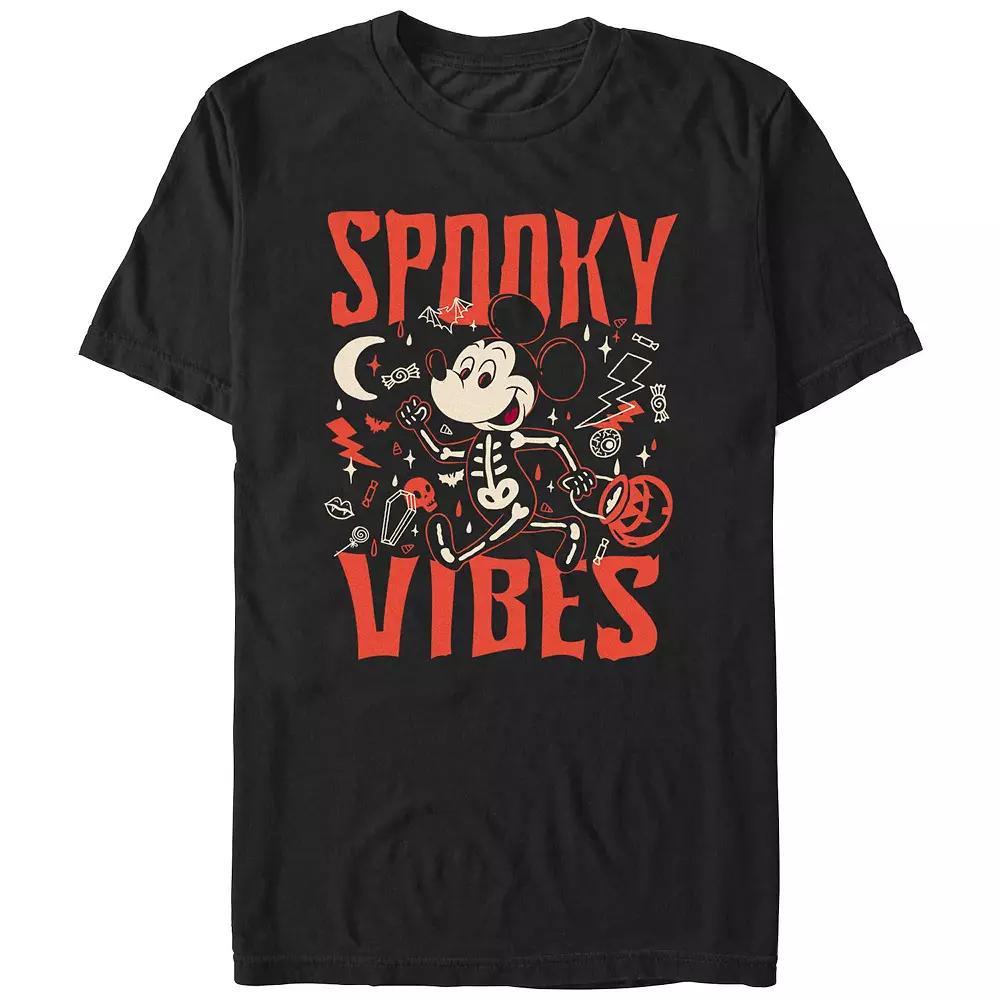 Disney's Mickey Mouse Spooky Vibes Men's Graphic Tee,  Product Image
