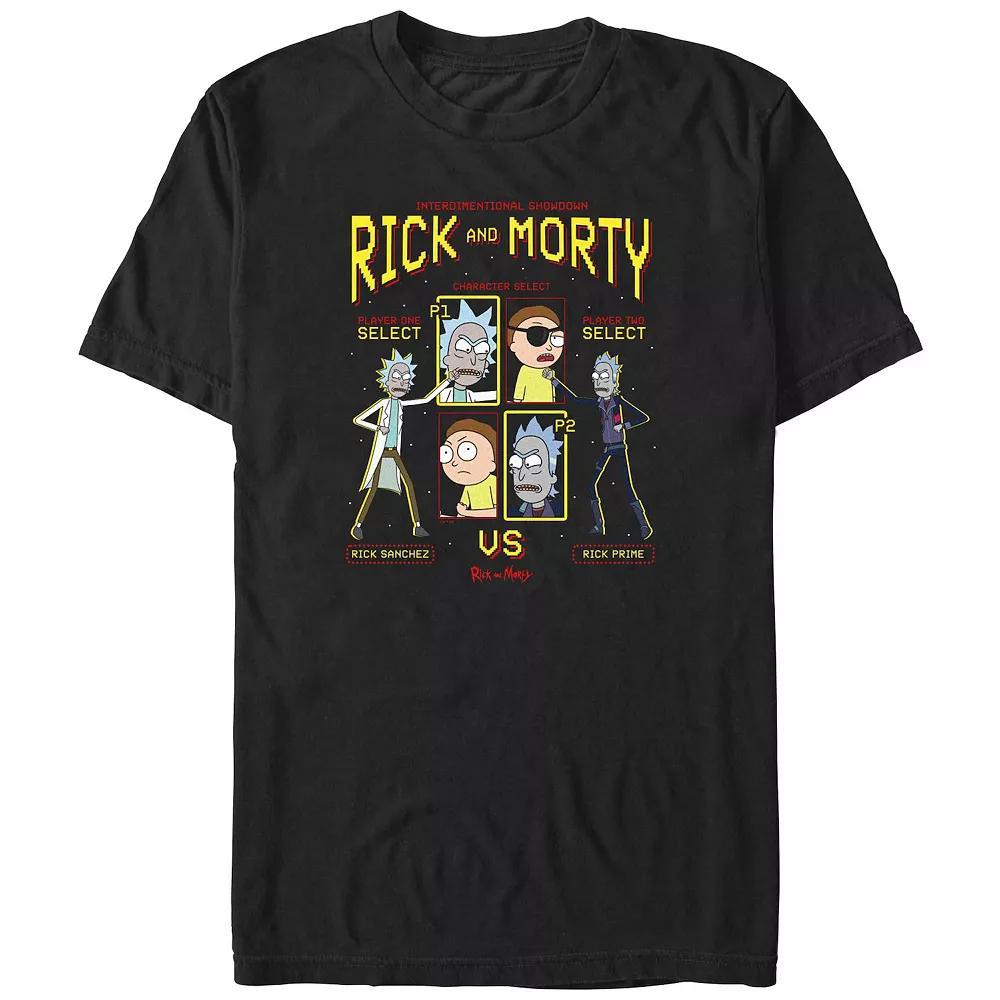 Big & Tall Rick And Morty Select Player Graphic Tee, Men's, Size: Medium Tall, Black Product Image