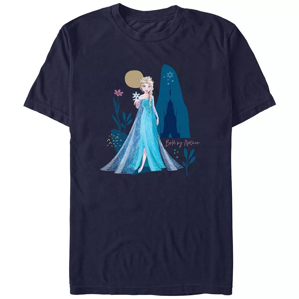 Disney's Frozen Elsa Bold By Nature Men's Graphic Tee, Size: Medium, Blue Product Image