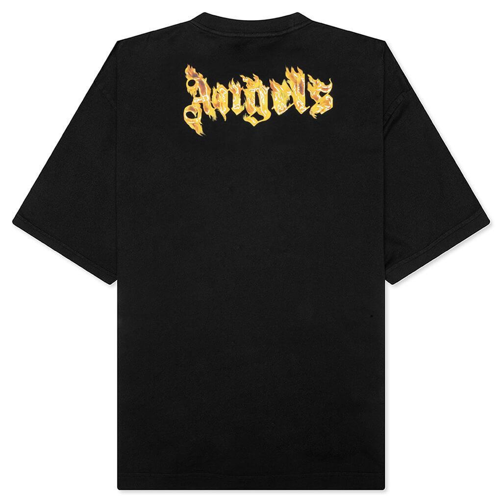 Burning Logo Tee - Black/Gold Male Product Image