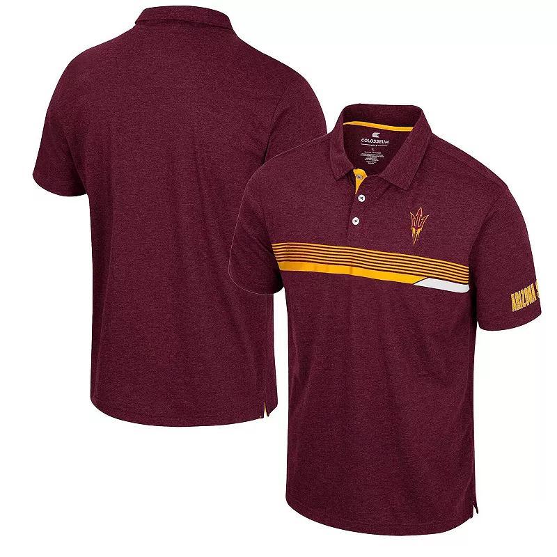 Mens Colosseum Maroon Arizona State Sun Devils No Problemo Polo Product Image