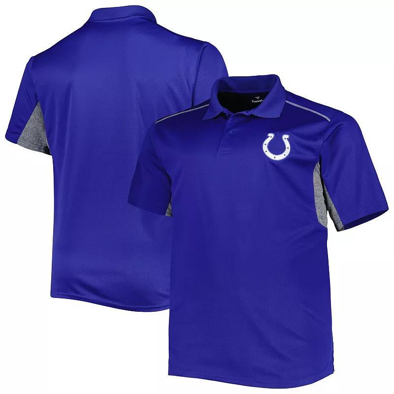 Men's Royal Indianapolis Colts Big & Tall Team Color Polo, Size: XLT, Blue Product Image