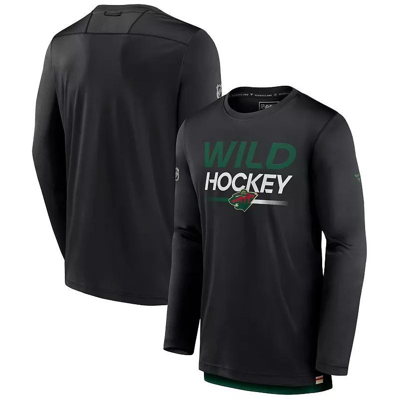 Men's Fanatics Black Ottawa Senators Authentic Pro Tech Long Sleeve T-Shirt,  Product Image