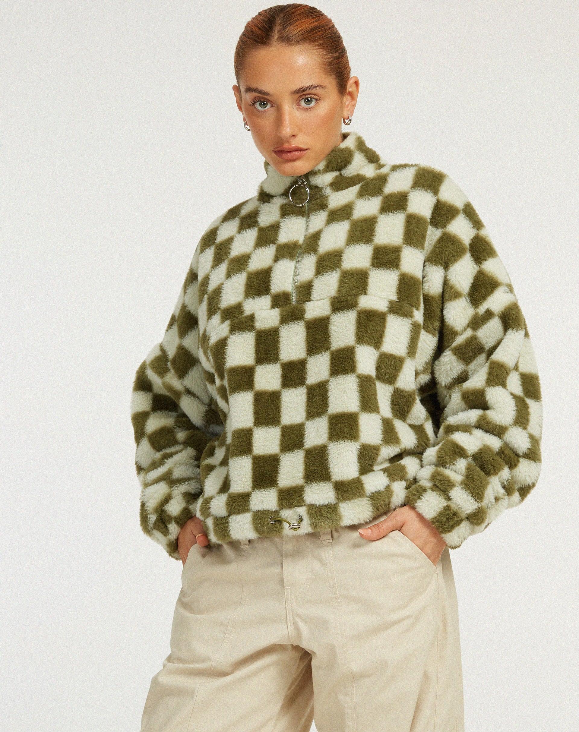 Nero Jacket in Checkered Sage Product Image