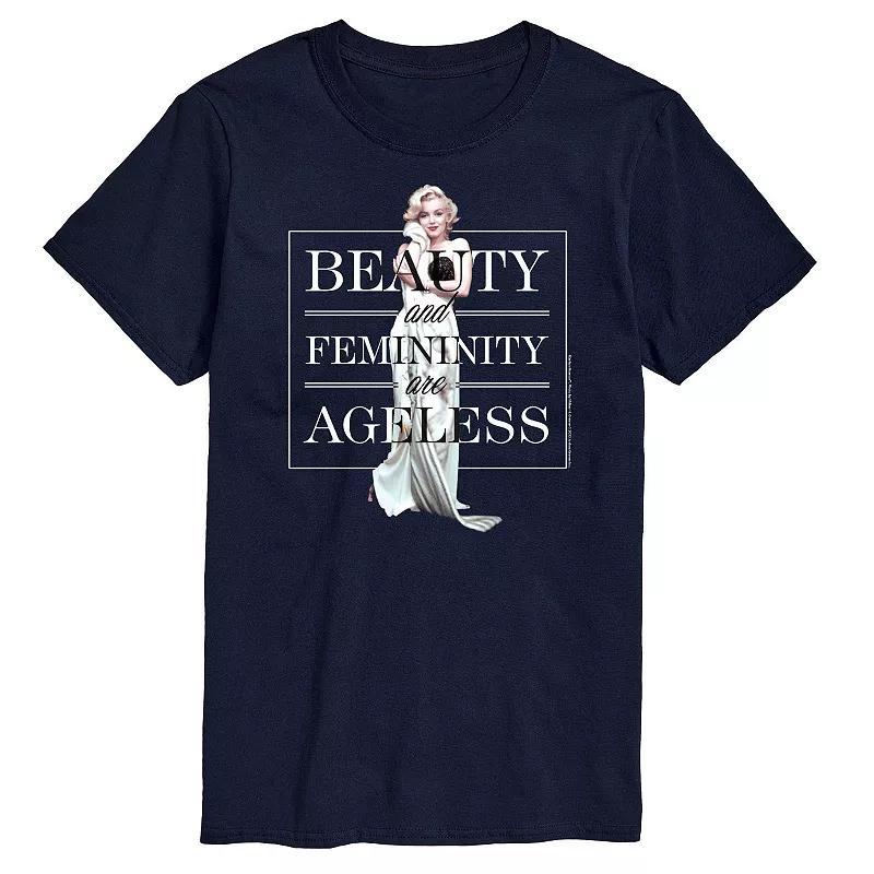 Big & Tall Marilyn Monroe Ageless Tee, Men's, Size: 5XB, Blue Product Image