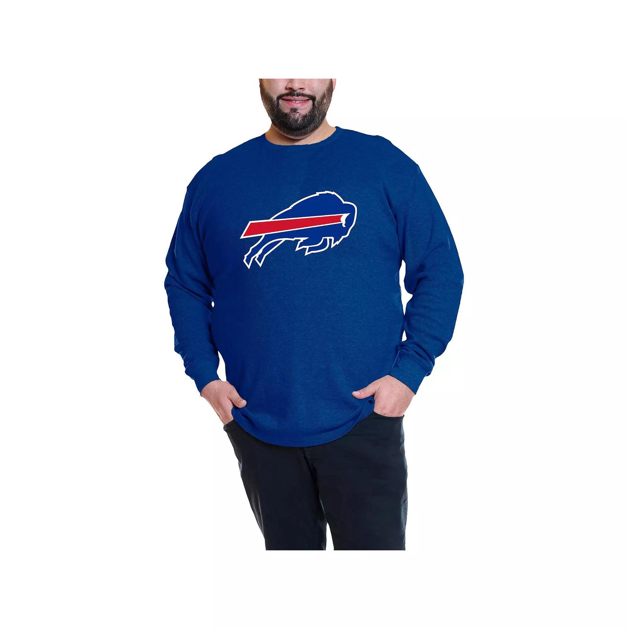 Men's Fanatics Josh Allen Royal Buffalo Bills Big & Tall Thermal Waffle Long Sleeve T-Shirt, Size: XLT, Blue Product Image