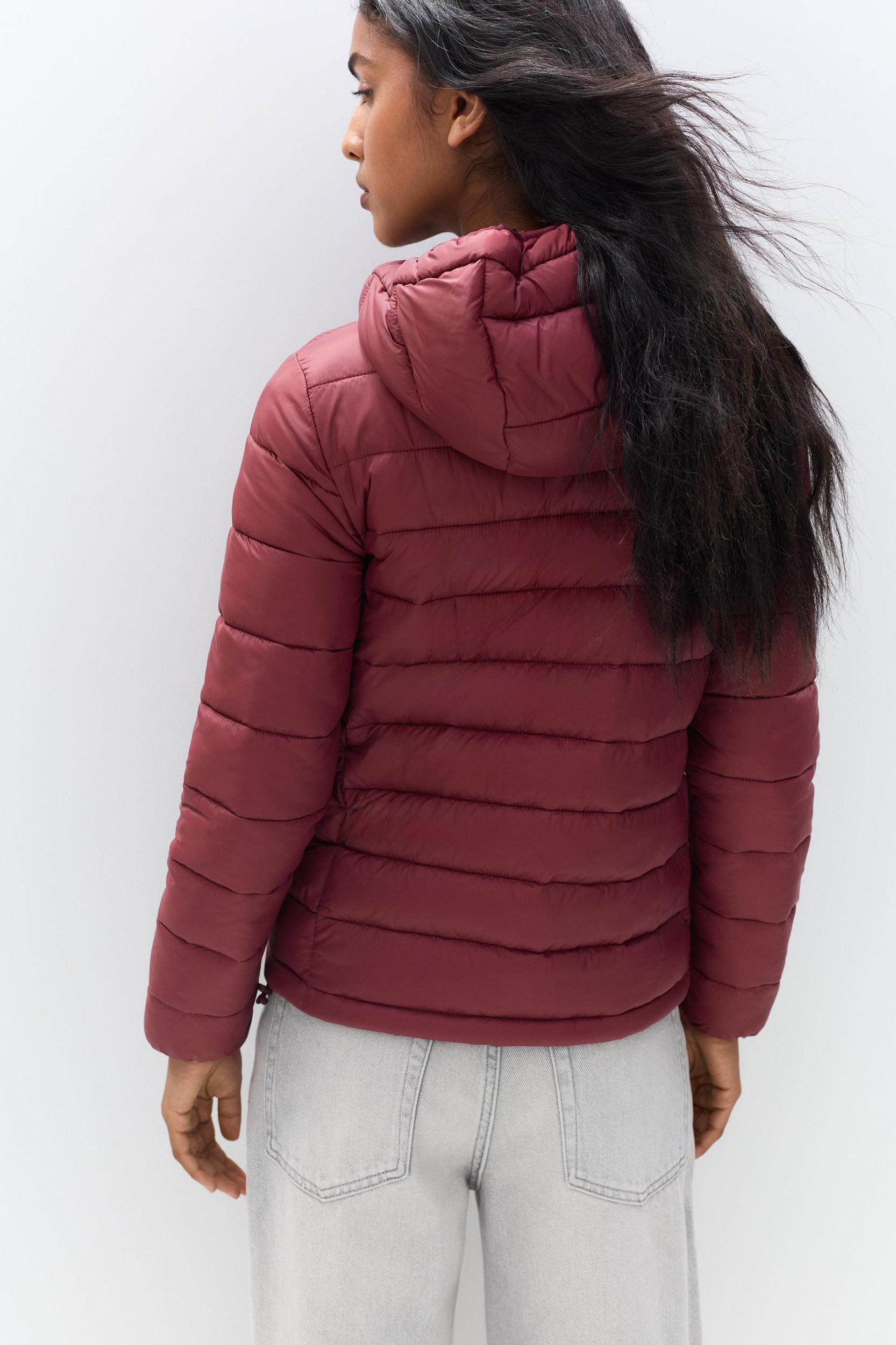 Lightweight puffer jacket with hood Product Image