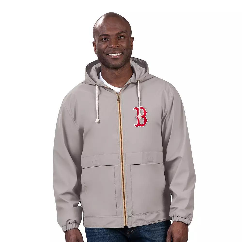 Men's G-III Sports by Carl Banks Gray Boston Red Sox Full-Zip Rain Jacket,  Product Image