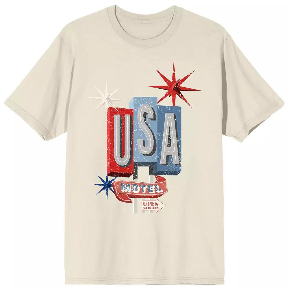 Men's Americana USA Motel Tee, Size: XL, Beige Product Image