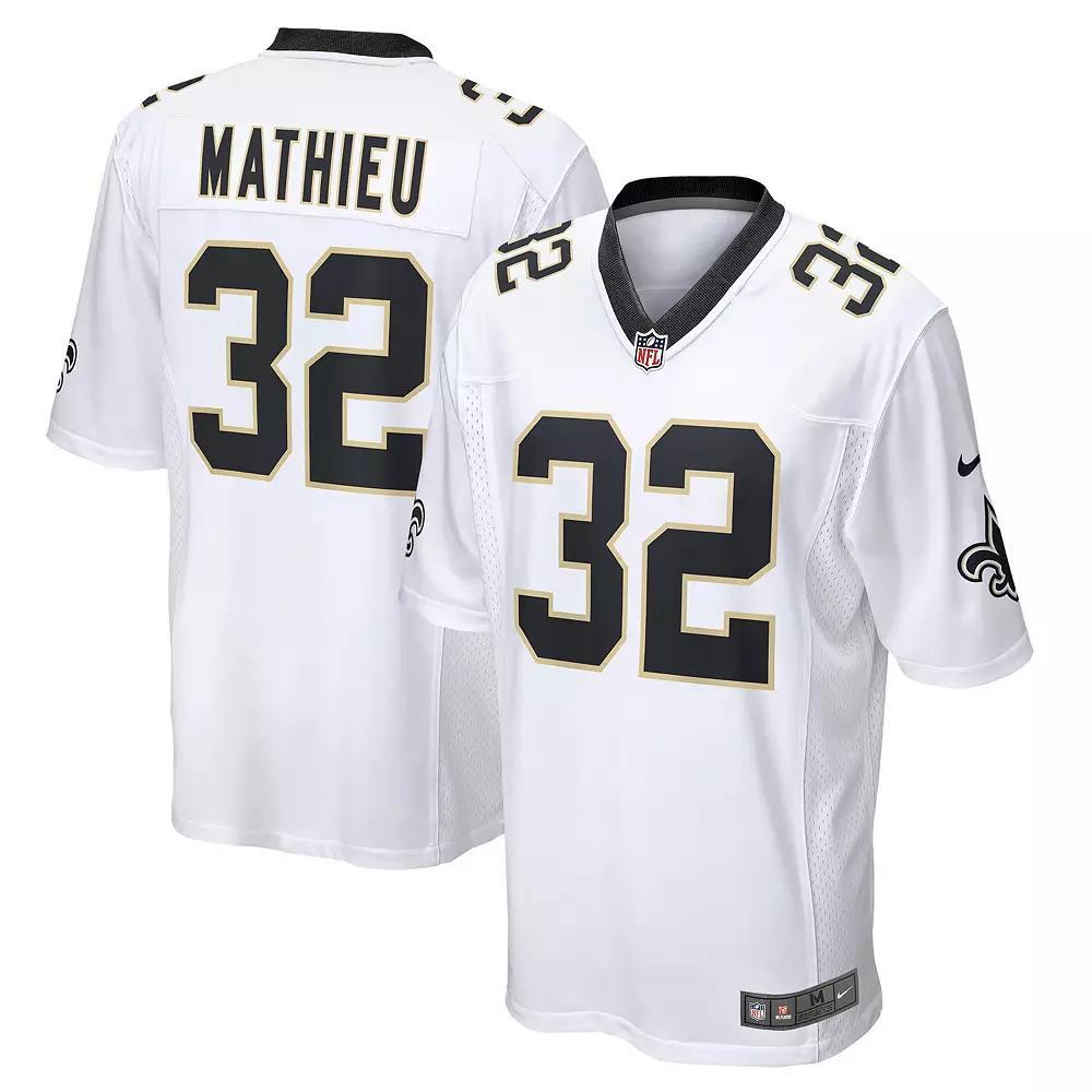 Men's Nike Tyrann Mathieu White New Orleans Saints Game Jersey,  Product Image