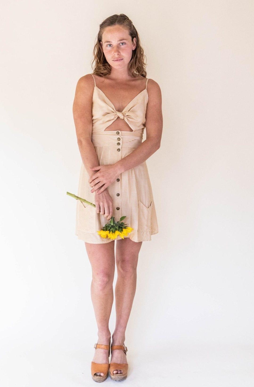 Dee Dee Top in Yellow Stripe Product Image