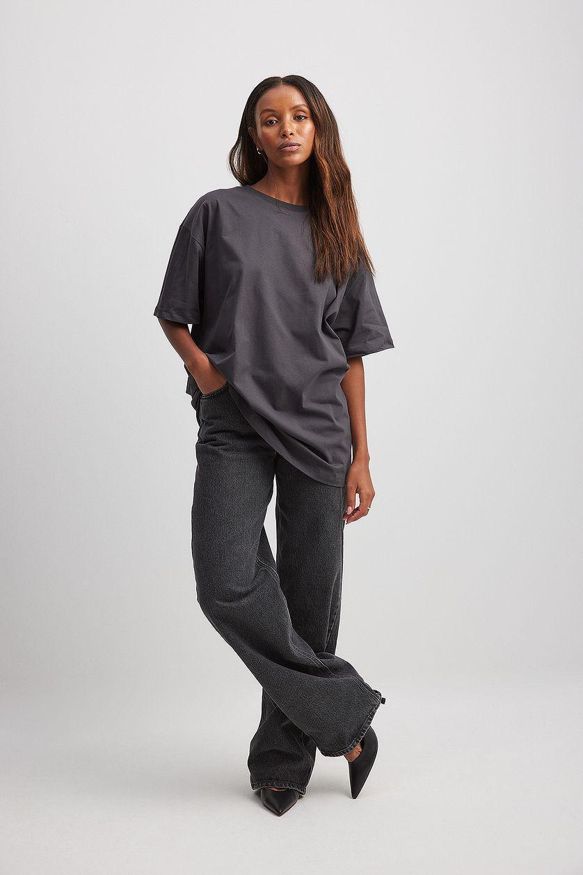 Round Neck Oversized Tee Product Image