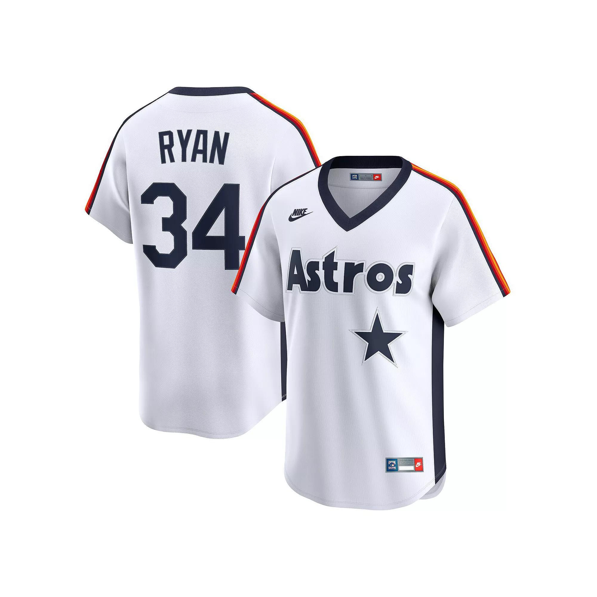 Nolan Ryan Houston Astros Cooperstown Nike Mens Dri-FIT ADV MLB Limited Jersey | CO2500CEQ44-4JW Product Image