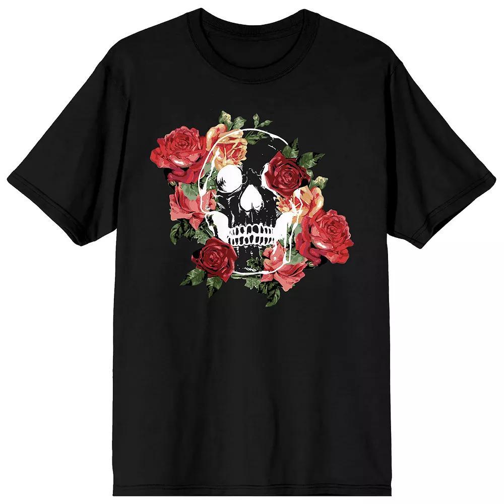 Men's Natural World Skull And Rose Tee,  Product Image