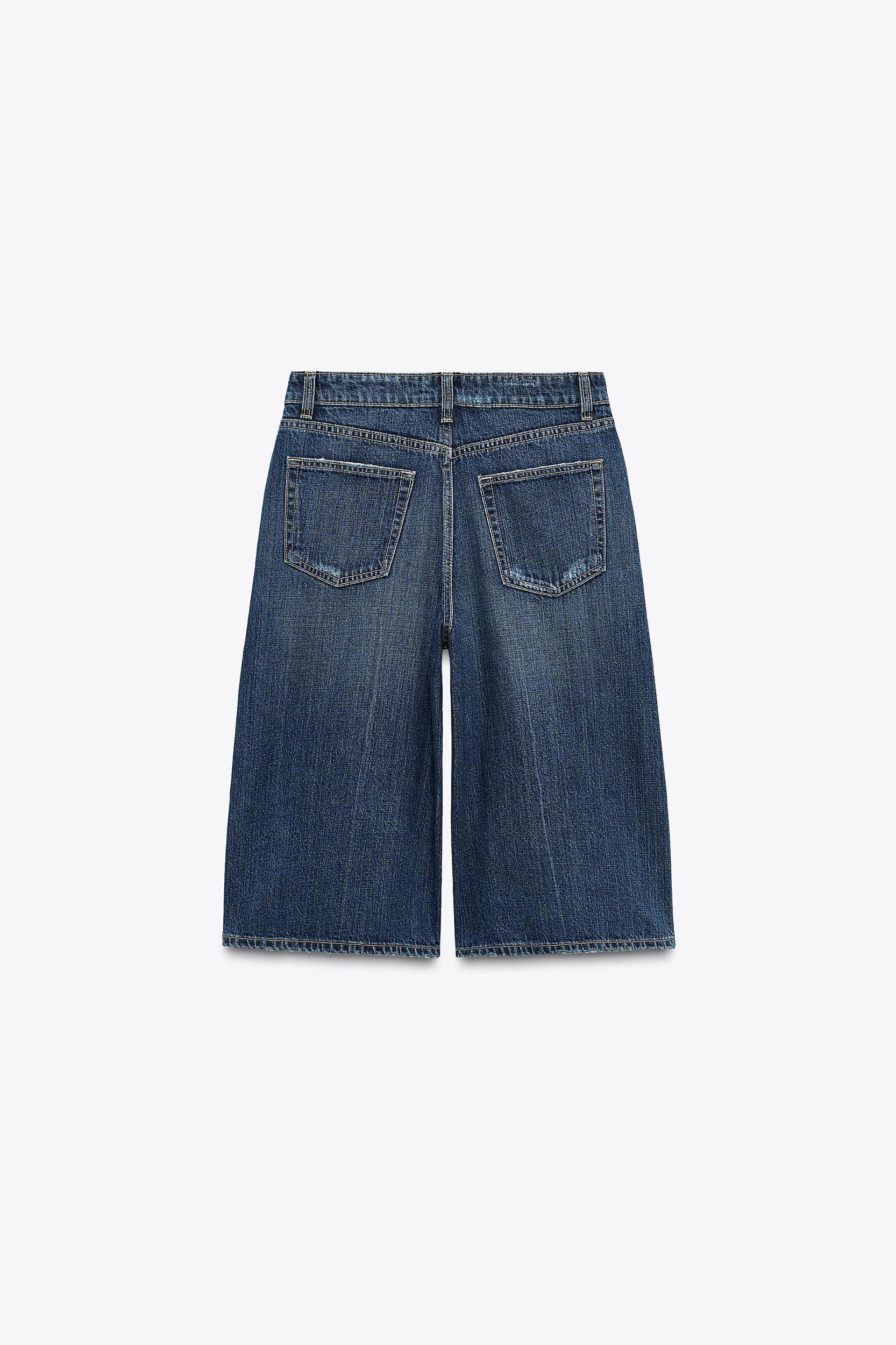 TRF MID-RISE DENIM JORTS Product Image