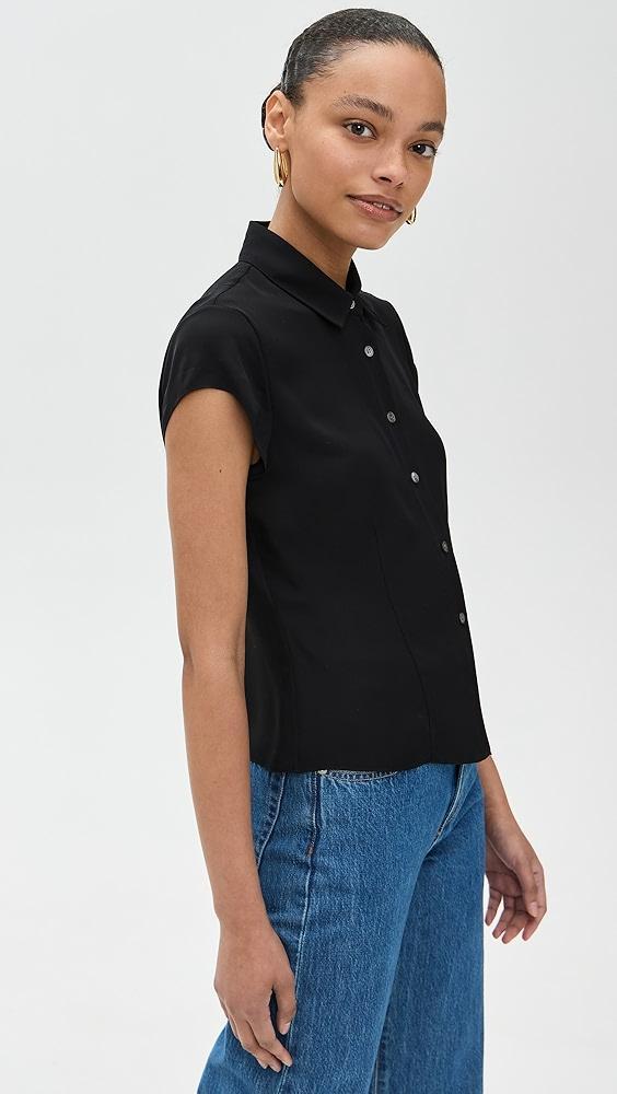Theory Cap Sleeve Blouse | Shopbop Product Image