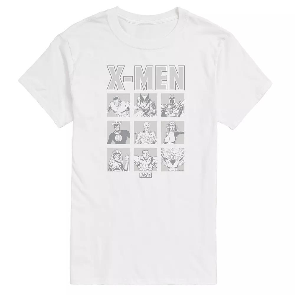 Big & Tall Marvel X-Men Monochrome Grid Graphic Tee, Men's,  Product Image