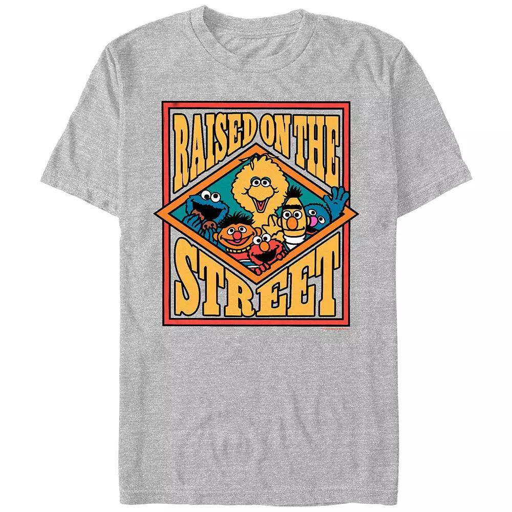 Men's Sesame Street Raised On The Street Poster Graphic Tee,  Product Image