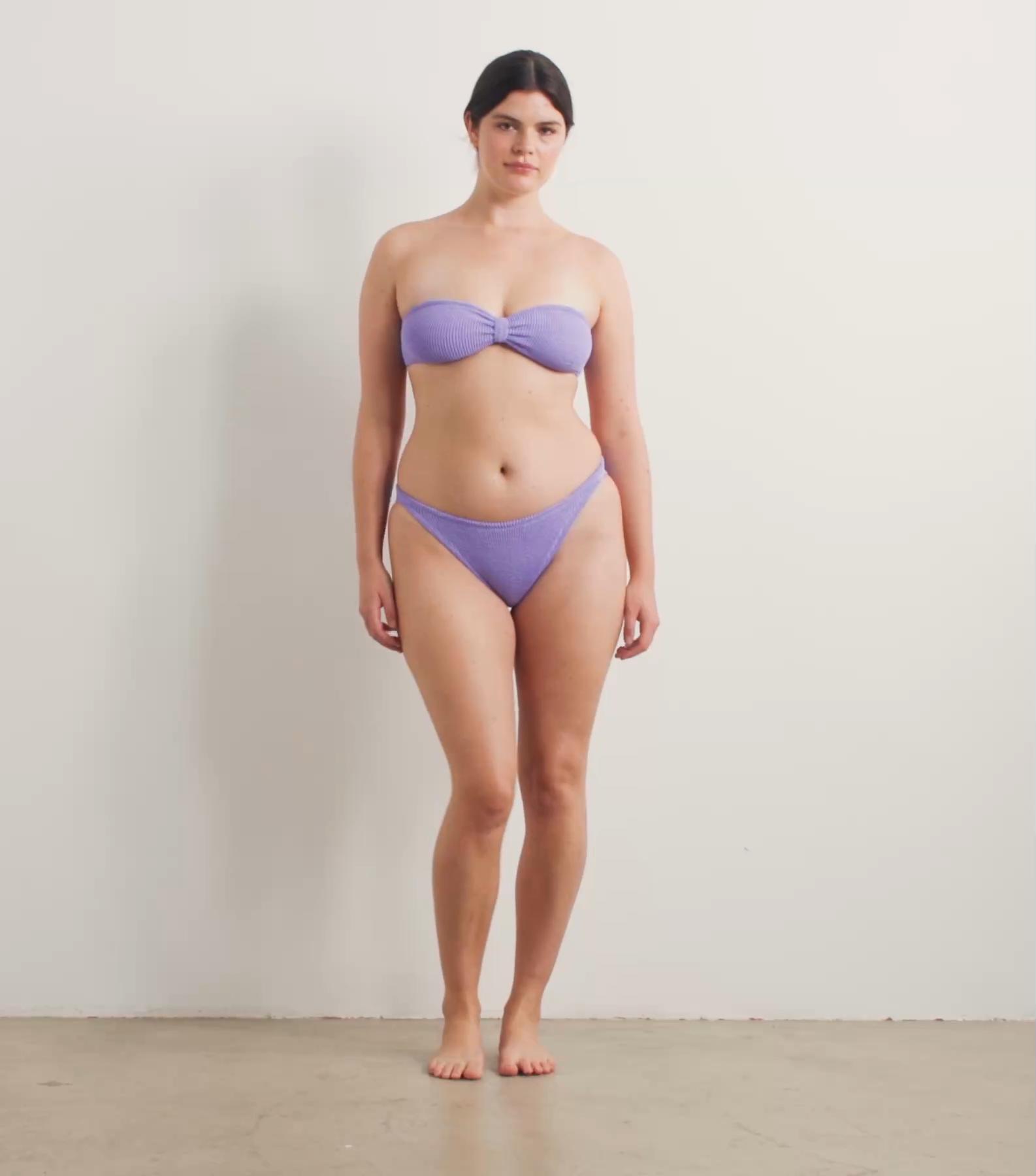 Jean Bikini Top - Navy/White Stripe Product Image