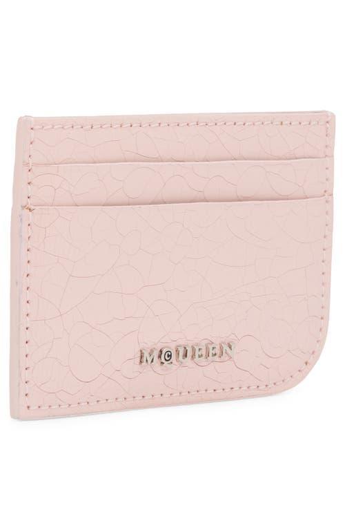 ALEXANDER MCQUEEN Sling Card Case In 1063 Pink/cognac/silver Product Image