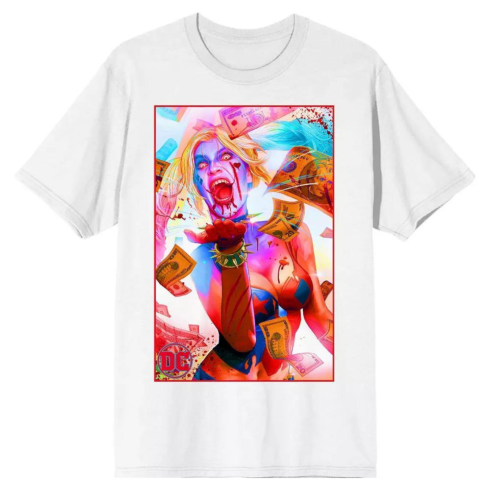 Men's DC Comics Harley Quinn Deceased Graphic Tee, Size: XL, White Product Image
