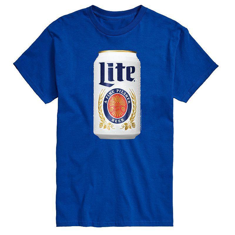 Big & Tall Miller Lite Can Graphic Tee, Men's, Size: XXL Tall, Blue Product Image