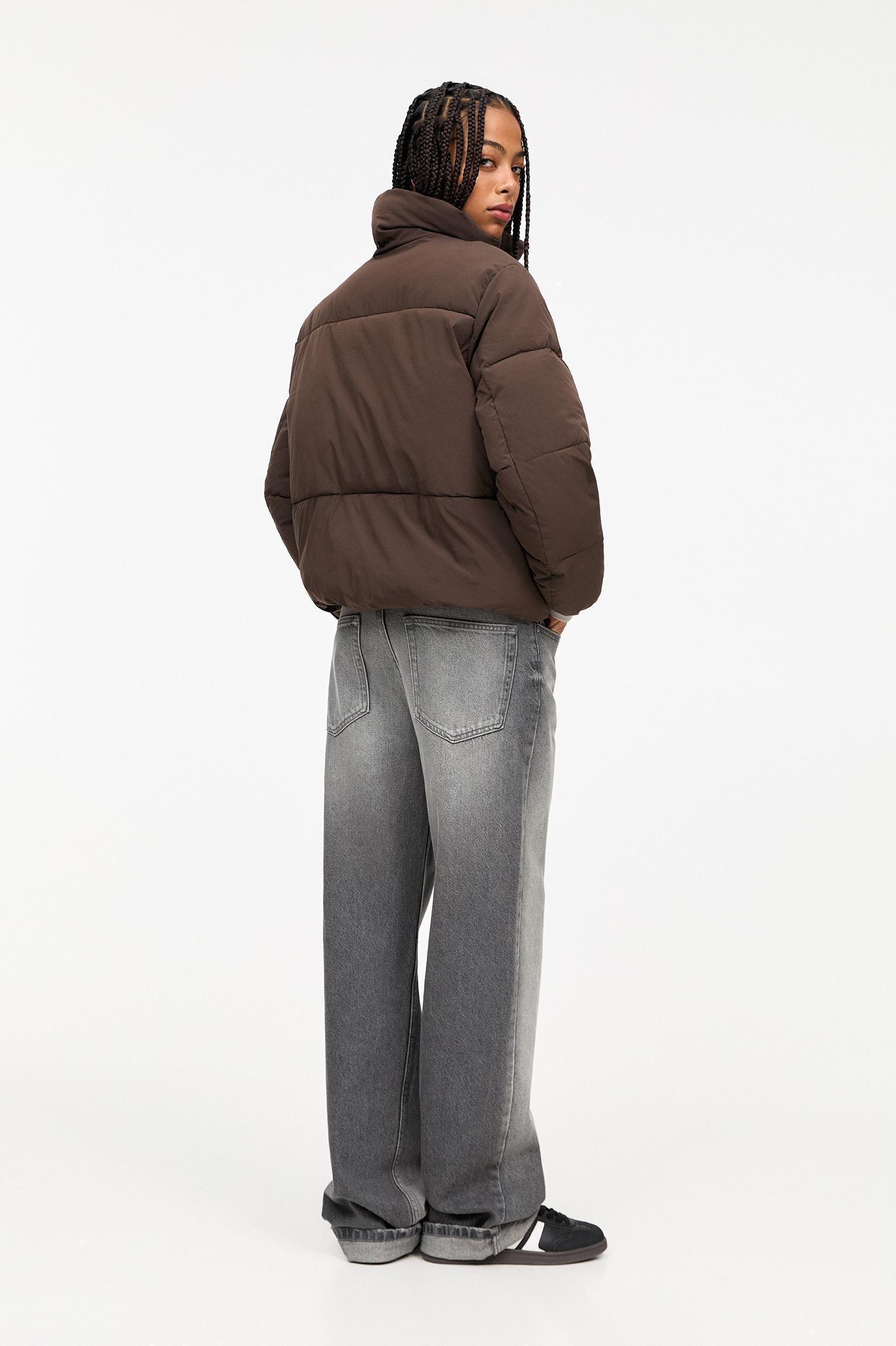 Puffer jacket with a high neck Product Image