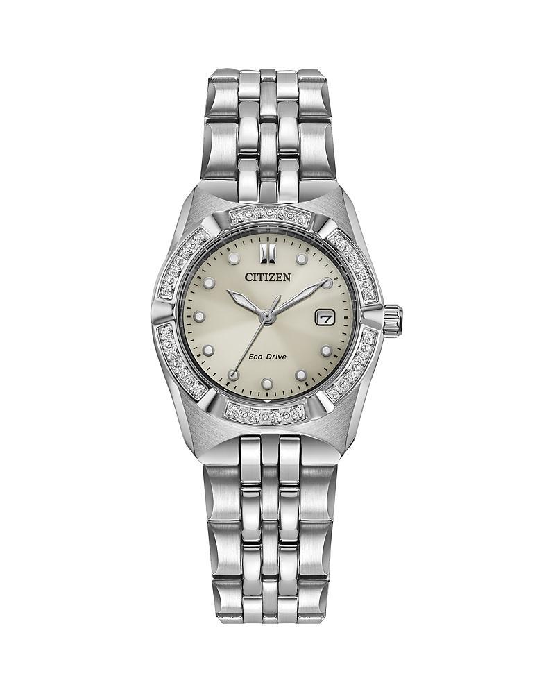 Citizen Womens Corso Diamond Multifunction Stainless Steel Bracelet Watch Product Image