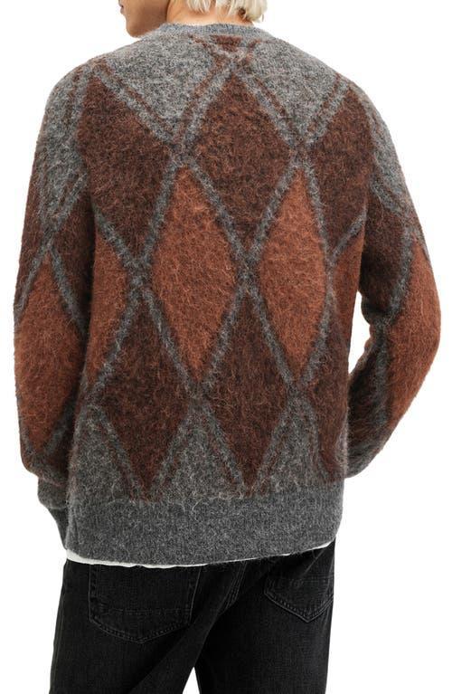 ALLSAINTS Mord Crewneck Sweater In Charcoal Marl Product Image