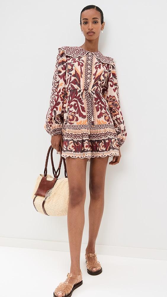 FARM Rio Toucans Scarf Cream Mini Dress | Shopbop Product Image