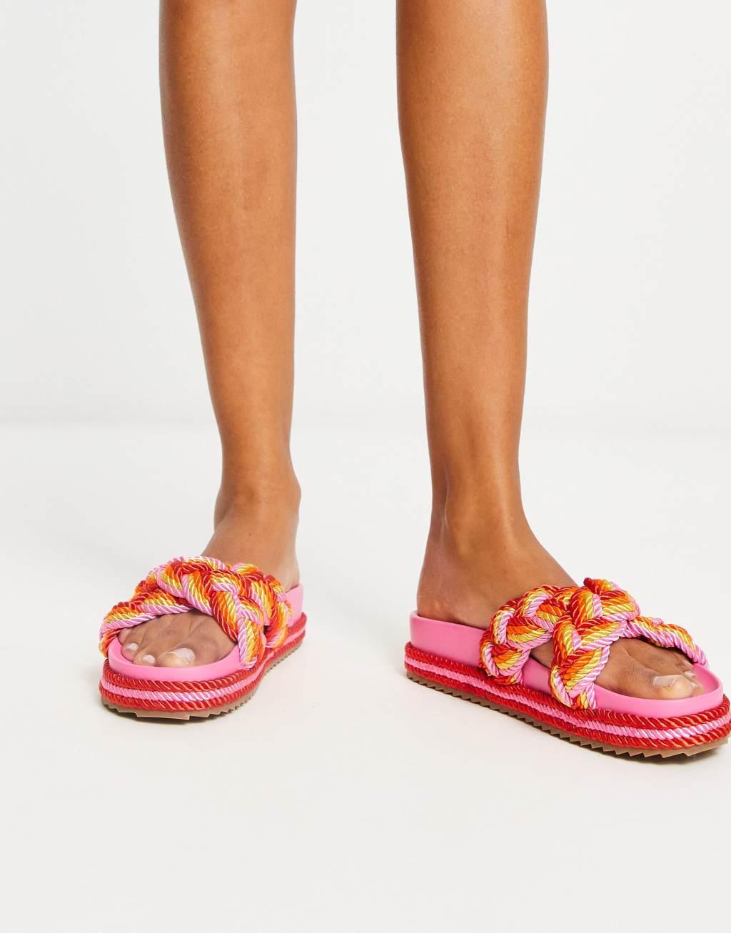 ASOS DESIGN Jasmine plaited espadrille footbed Product Image