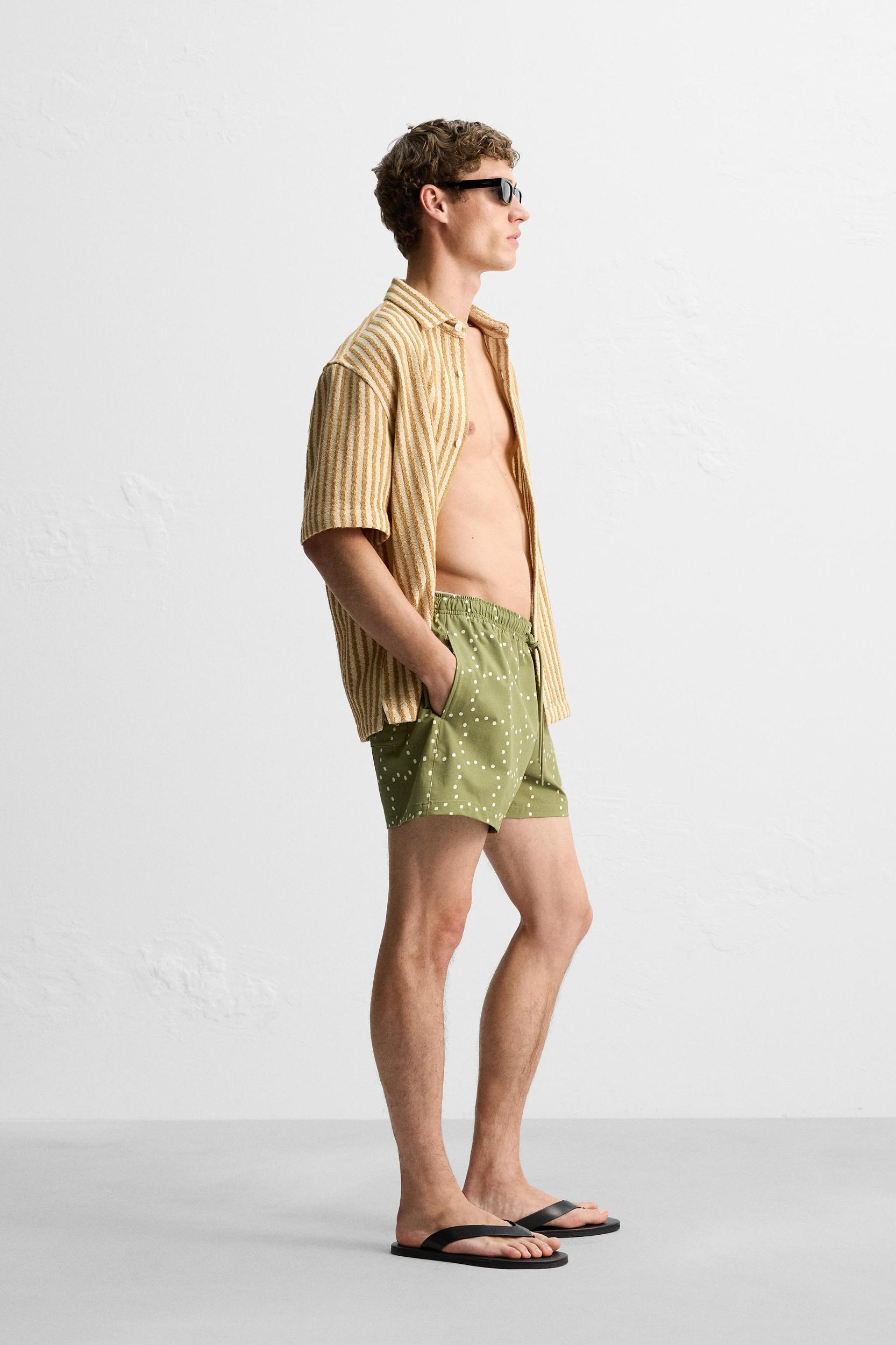 ABSTRACT PRINT MID-LENGTH SWIMSUIT Product Image