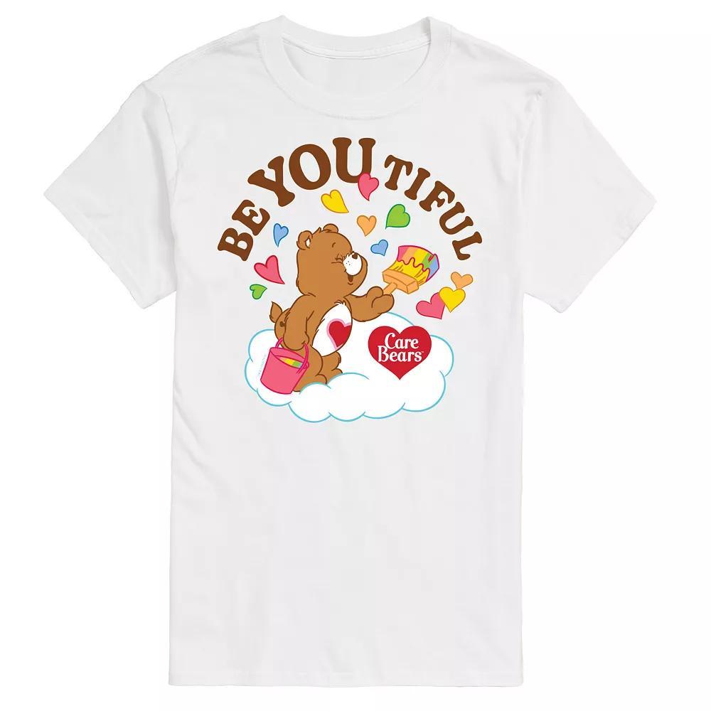 Big & Tall Care Bears Be You Tiful Graphic Tee, Men's, Size: 4XB, White Product Image