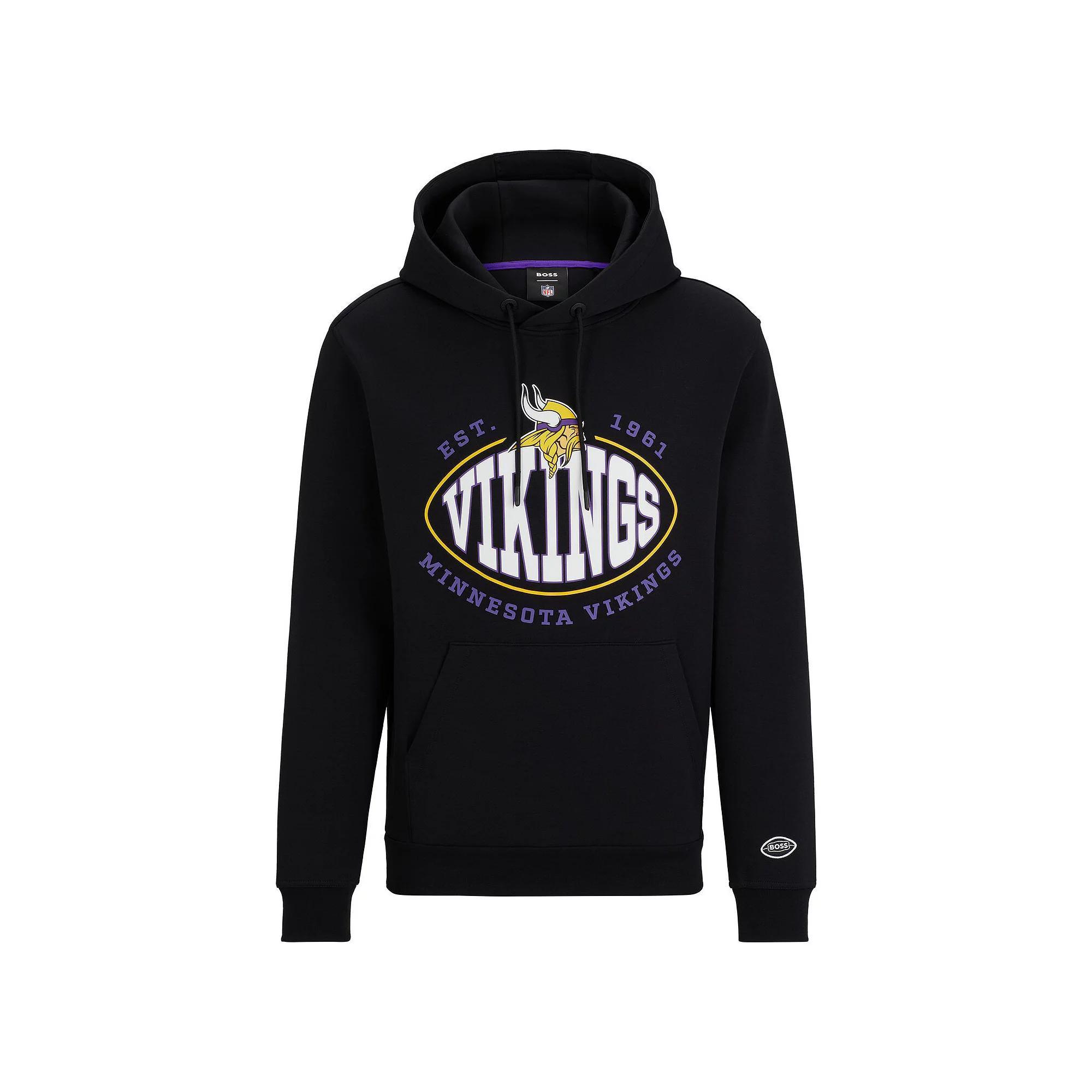 Men's BOSS X NFL White Denver Broncos Touchback Pullover Hoodie,  Product Image