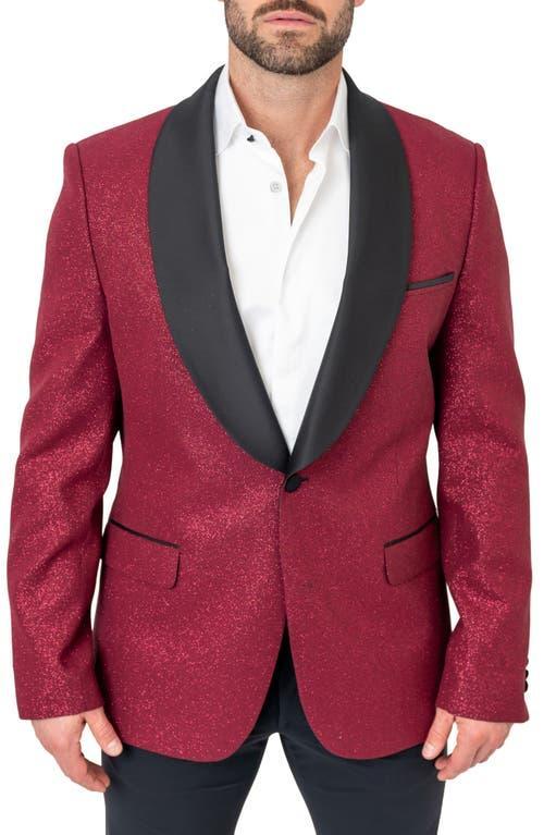 Mens Allover-Sparkle Shawl Ceremonial Blazer Product Image