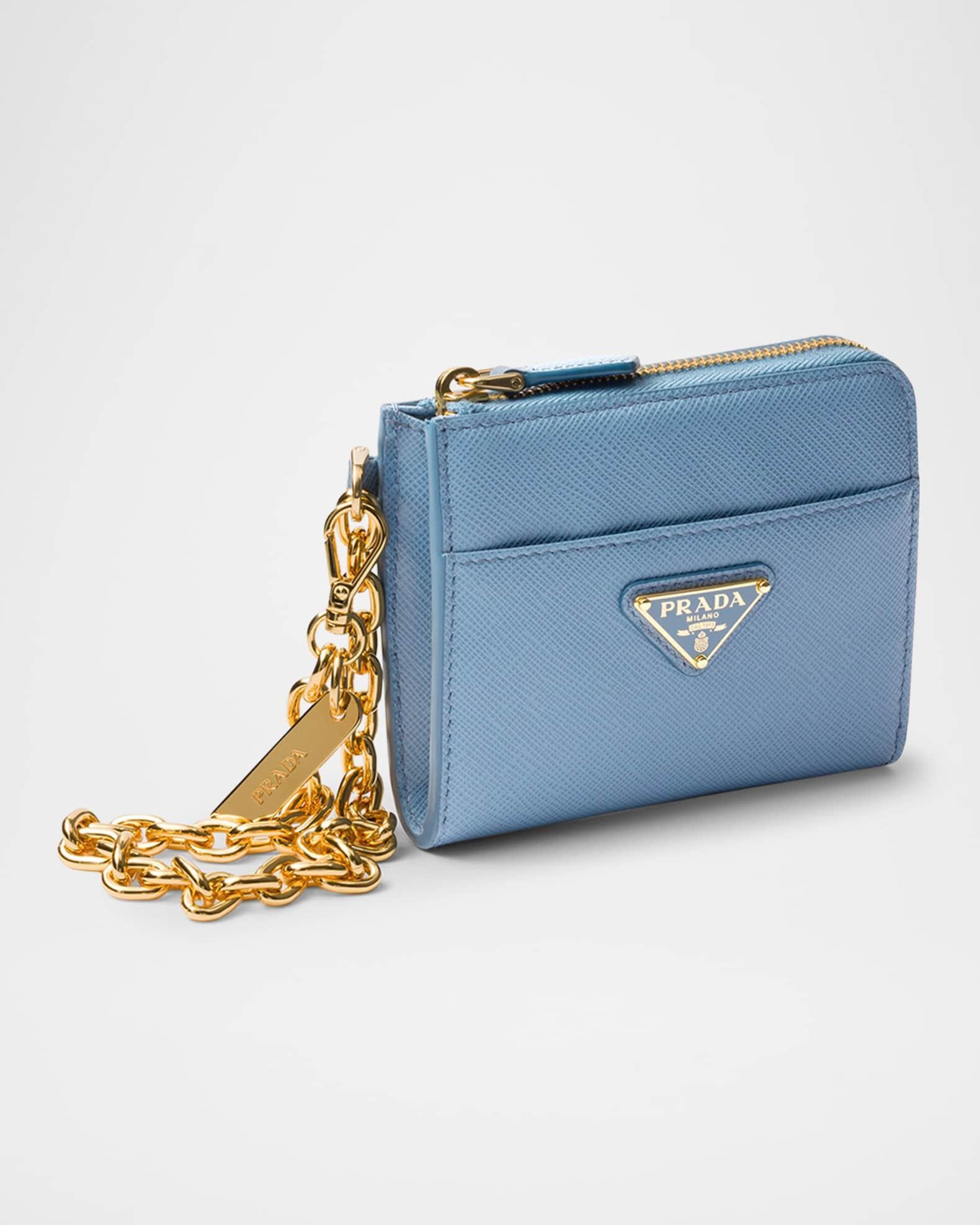 Small Saffiano Leather Zipper Wallet Product Image