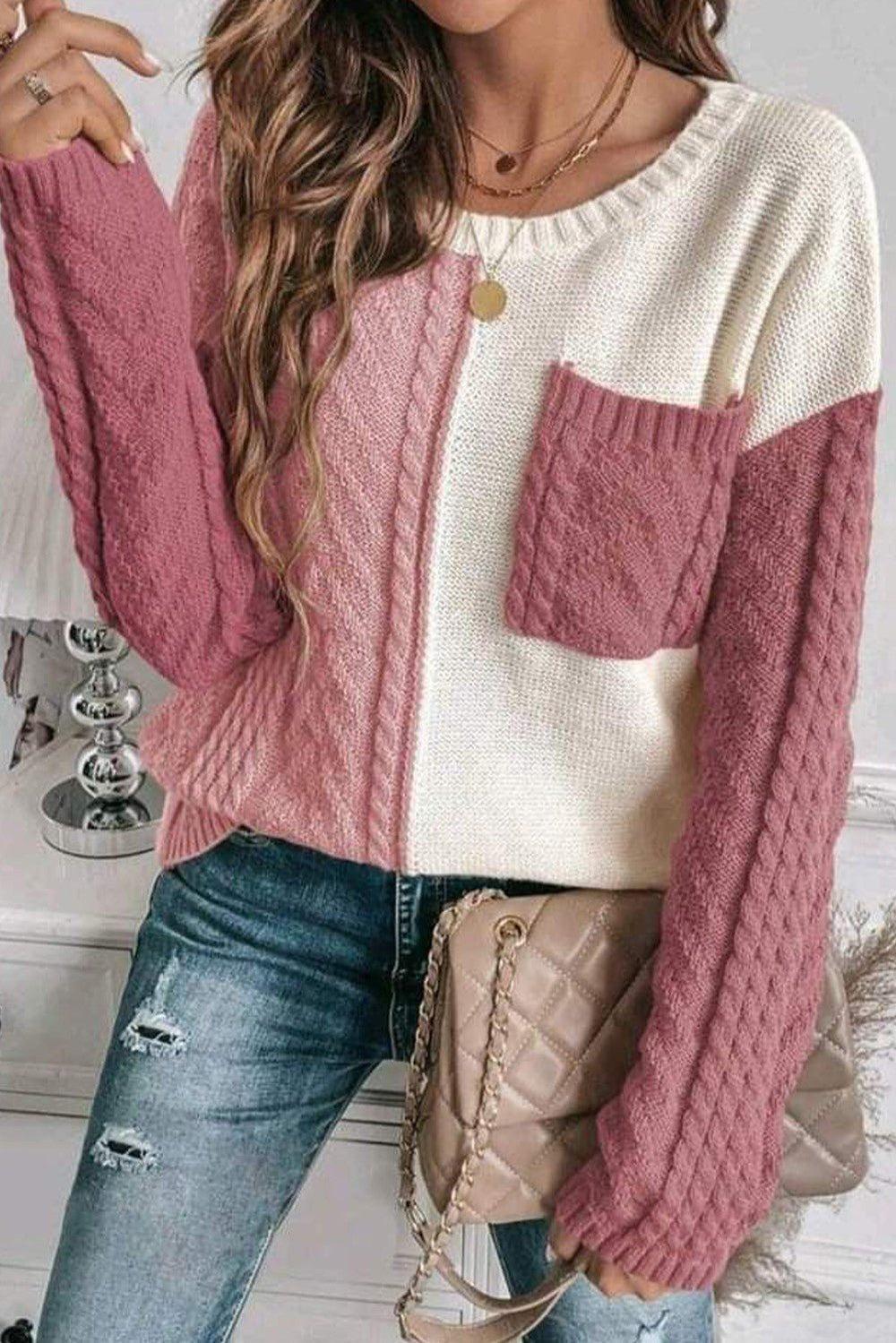 Blocks Of Fall Knit Sweater - 3 Colors Available* Product Image