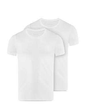 Falke 2-Pack Cotton Crew Neck Tee White L Product Image