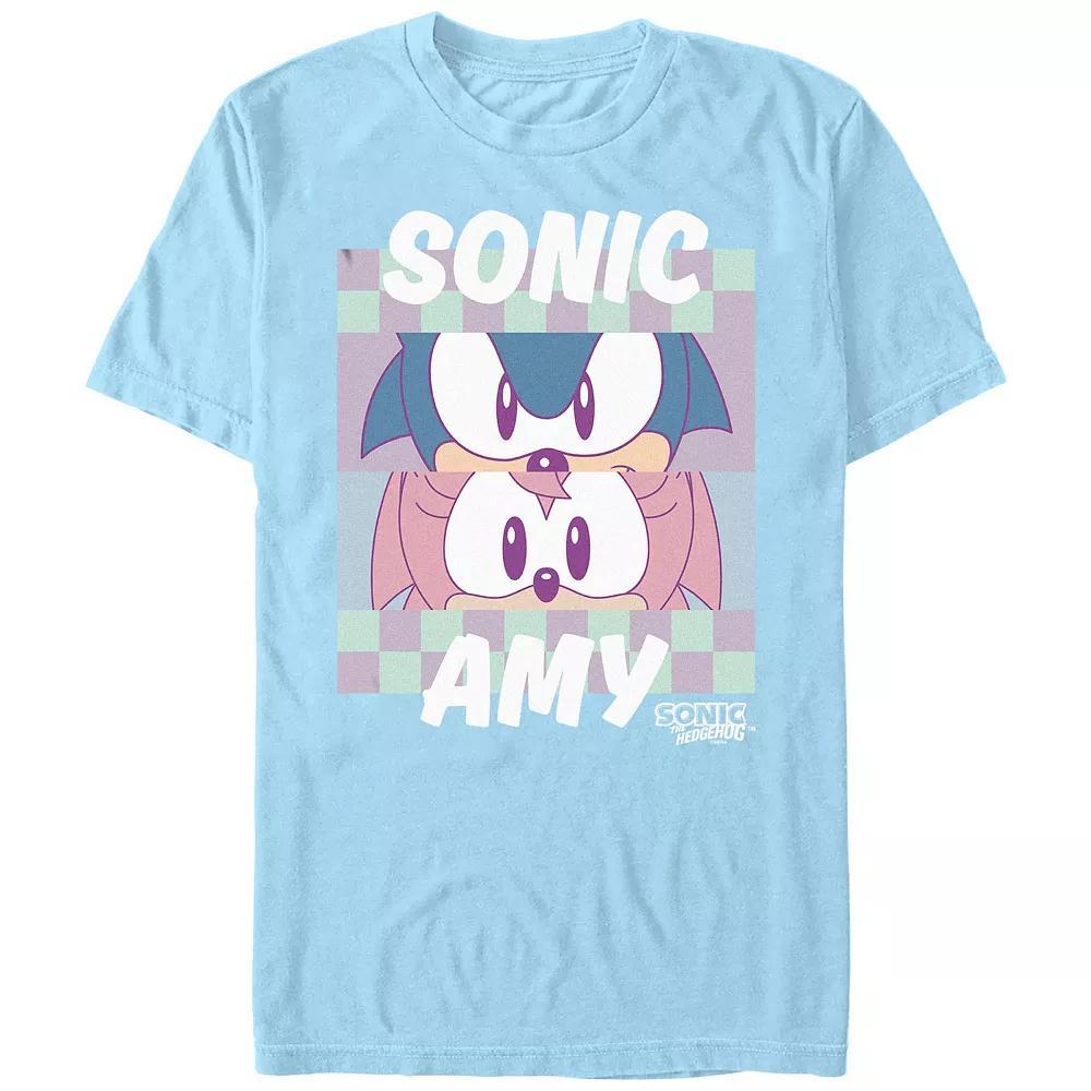 Men's Sonic The Hedgehog Sonic And Amy Eyes Graphic Tee,  Product Image