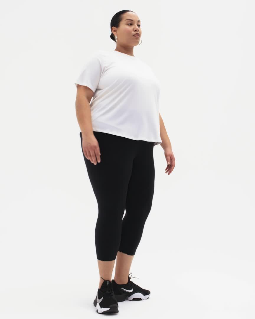 Nike Womens One Classic Dri-FIT Short-Sleeve Top (Plus Size) | FN2800-100 Product Image
